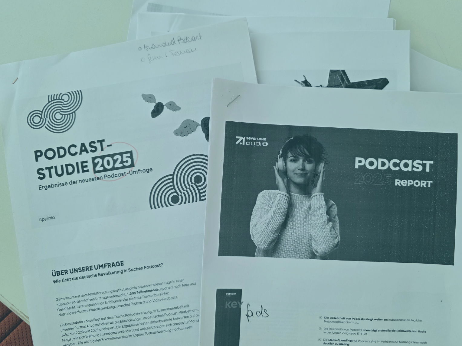 Umfrage Podstars by OMR und Seven.One Audio 2025